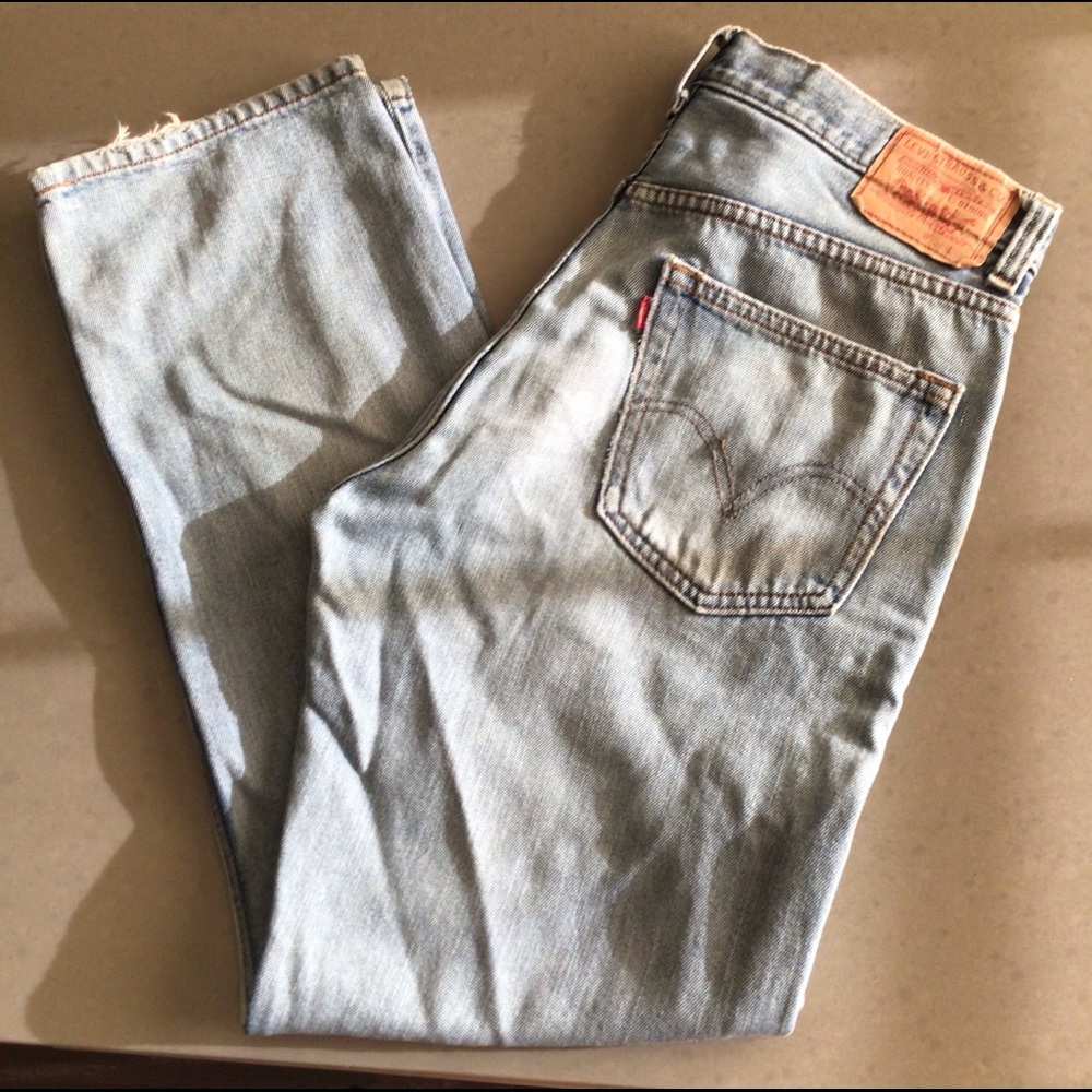 Levi's 505 Regular Fit Men's Denim Blue Jeans Size 34/32